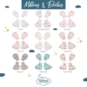 Booboo Baby Mittens & Booties SET