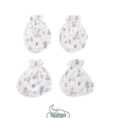 Booboo Baby Mittens & Booties SET - Indianlightblue
