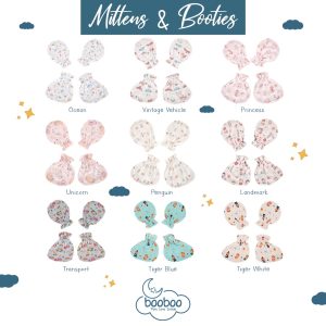 Baby Mittens & Booties SET - Bamboo