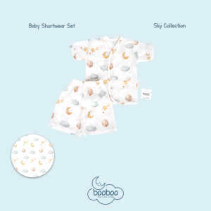 TENCEL Baby Shortwear Set - Sky