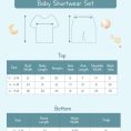 SIZE CHART BABY SHORTWEAR