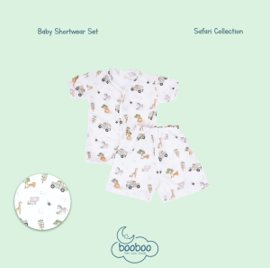 TENCEL Baby Shortwear Set - Safari