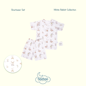 TENCEL Shortwear Set - White Rabbit